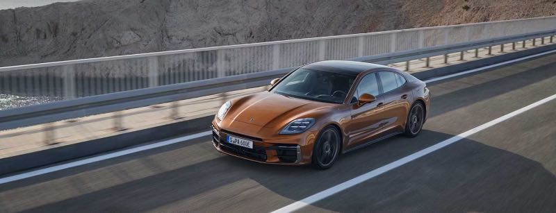 Person in Porsche panamera German Driver
