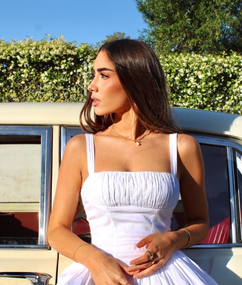 Sexy woman in white 