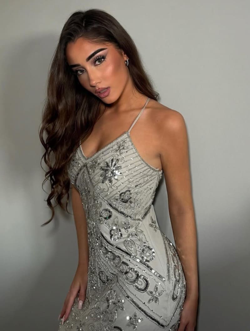 Clara in sexy dress