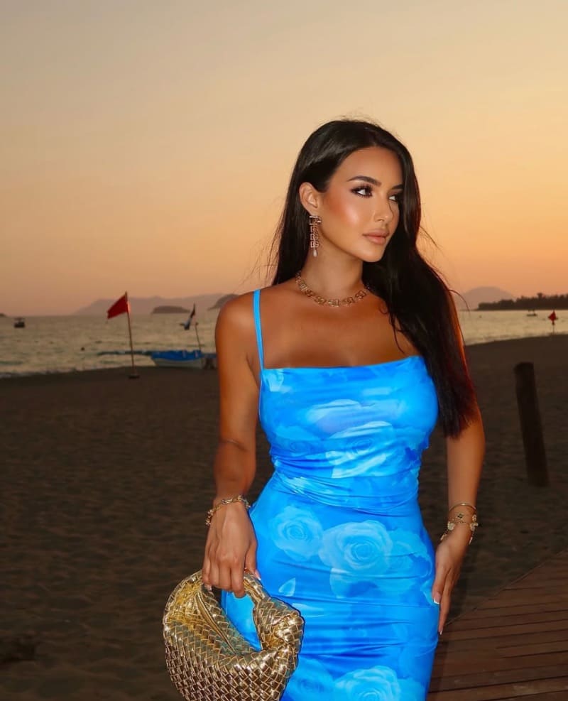 Sexy blue dress