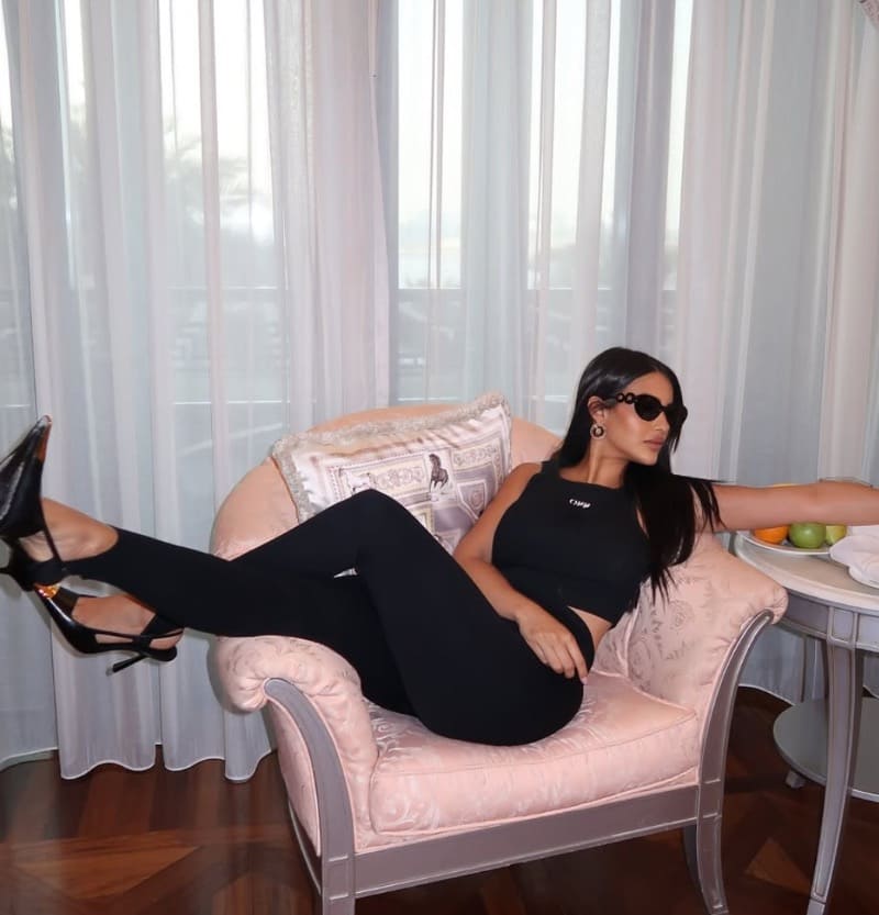 Babe on chair