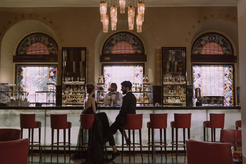 Person looking at date