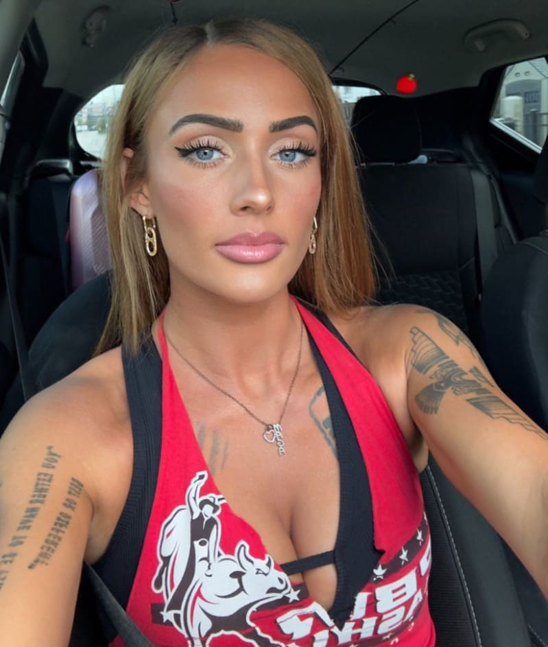 Barbie in car
