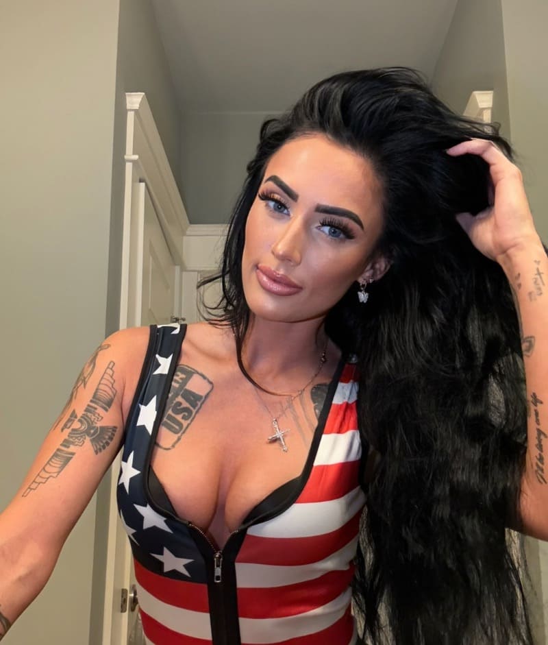 Barbie in sexy American outfit