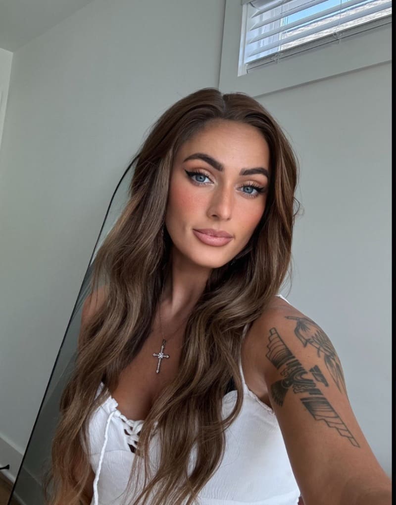 Barbie in sexy white top