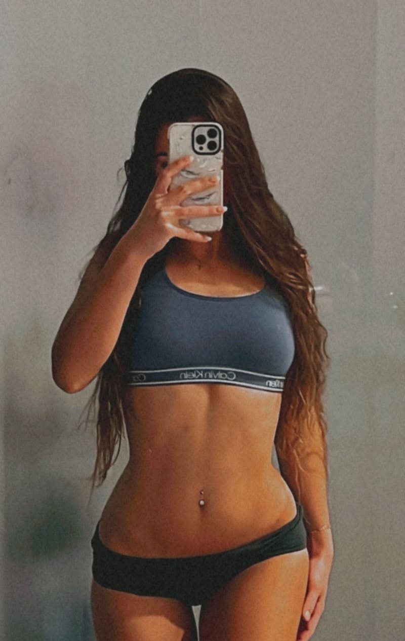 Gracie in mini lingerie