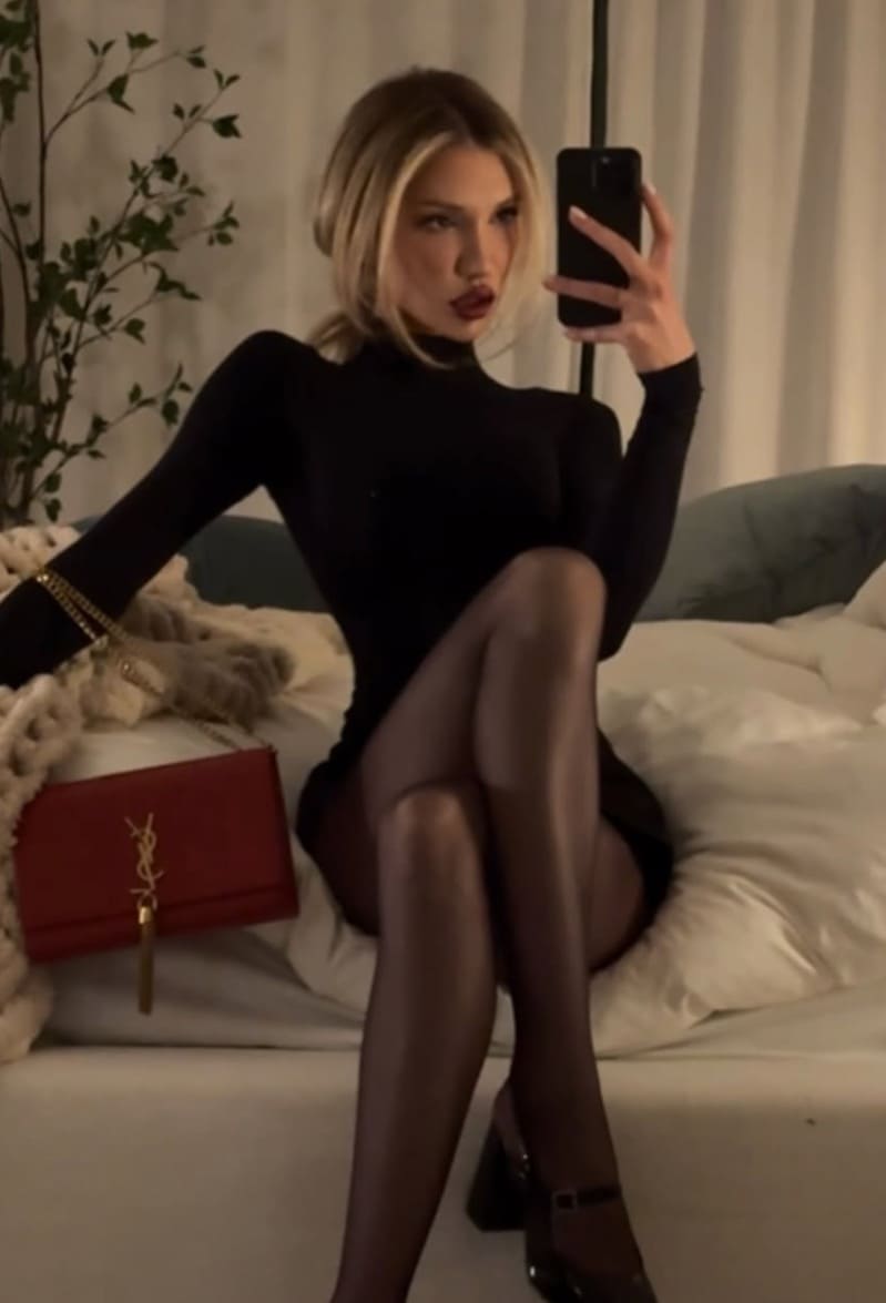 Gabrielle in sexy dress