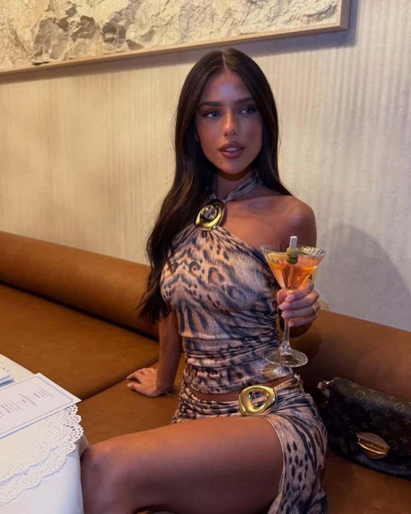 Crystal in sexy tight dress