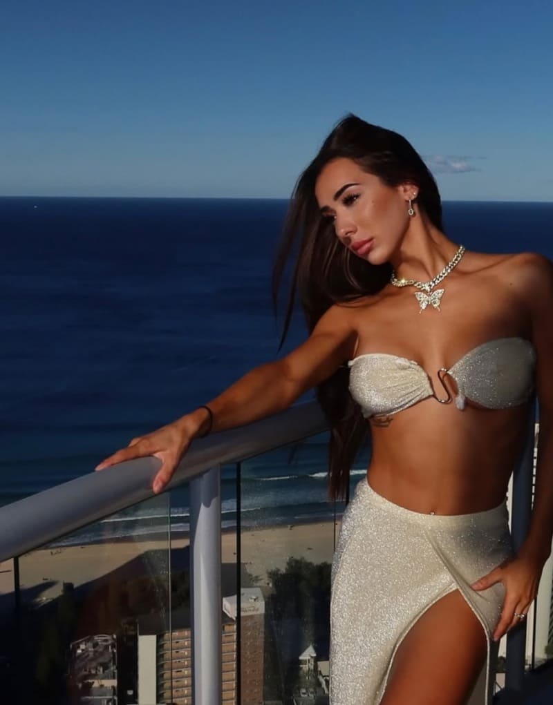 Jade in tight white outfit with nice figure