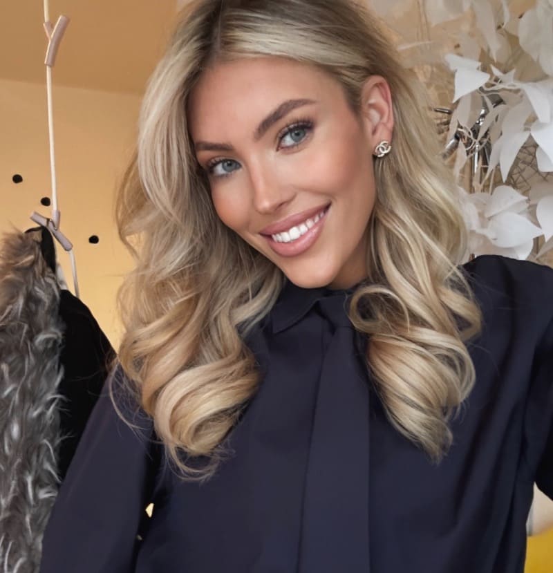 Sexy model in black outfit