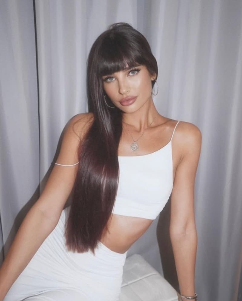 Angelika in white top