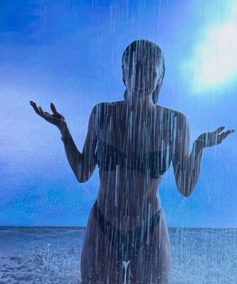 Sexy model in bikini