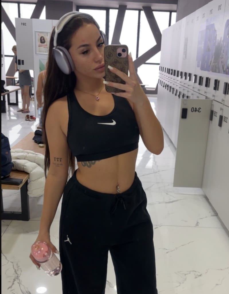 Hot fitness model in gym
