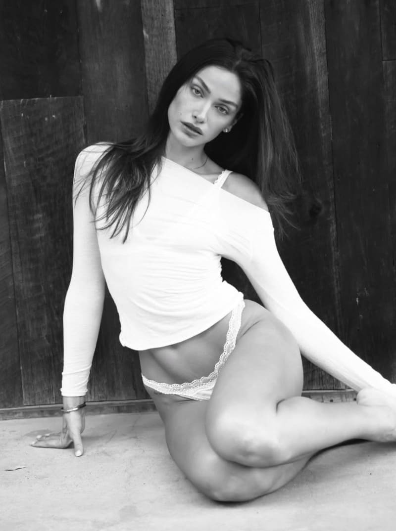 Sexy brunette in lingerie