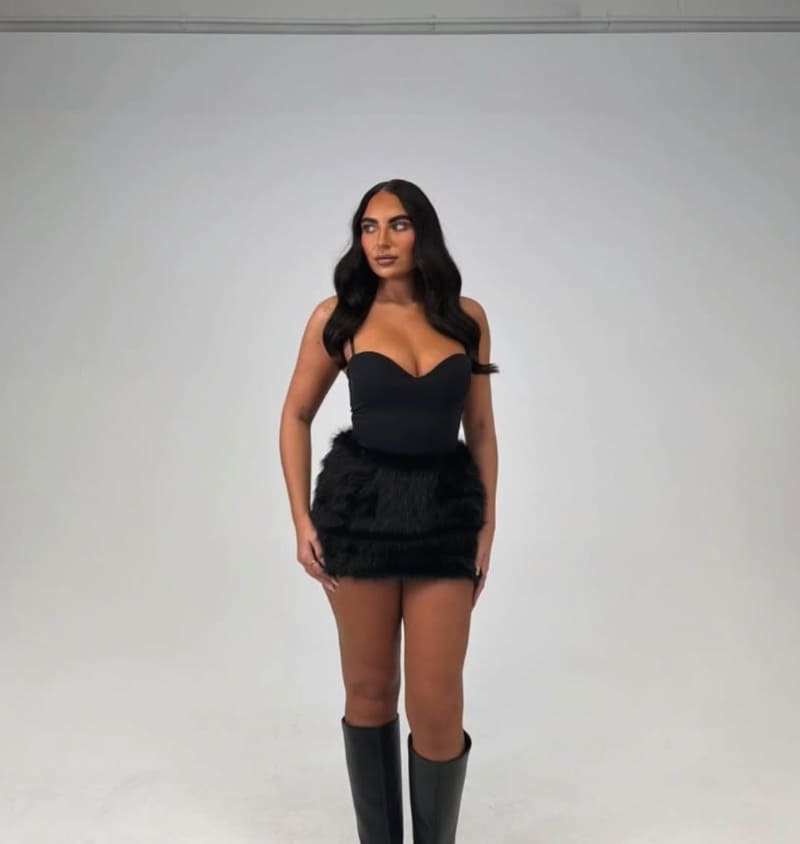 Ellana in sexy dress