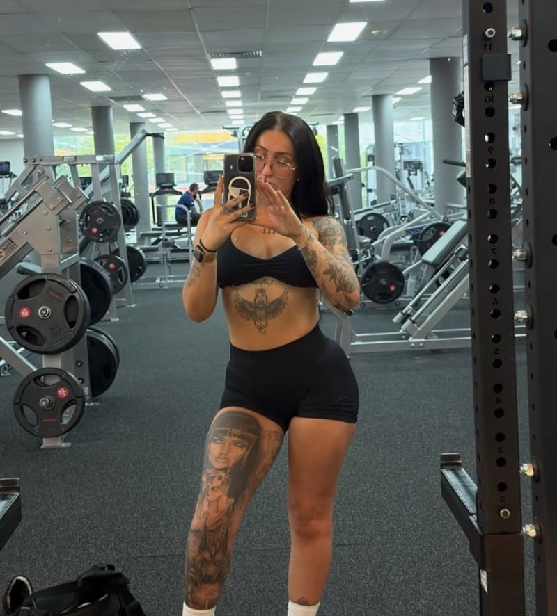 Sexy model in tight sport pants