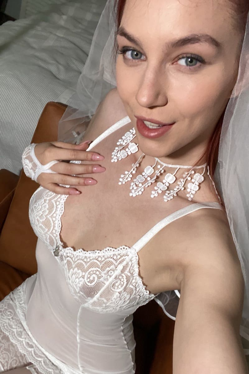 Leya in sexy see through lingerie