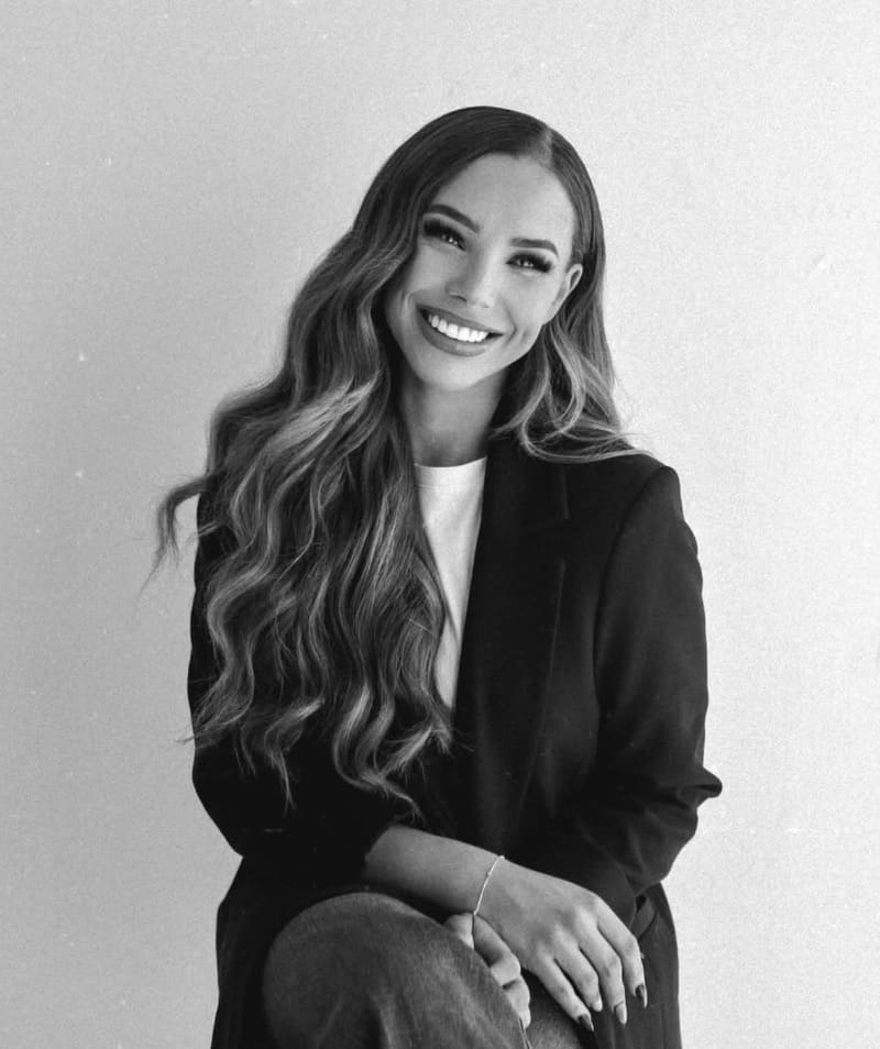 Sexy babe in black outfit