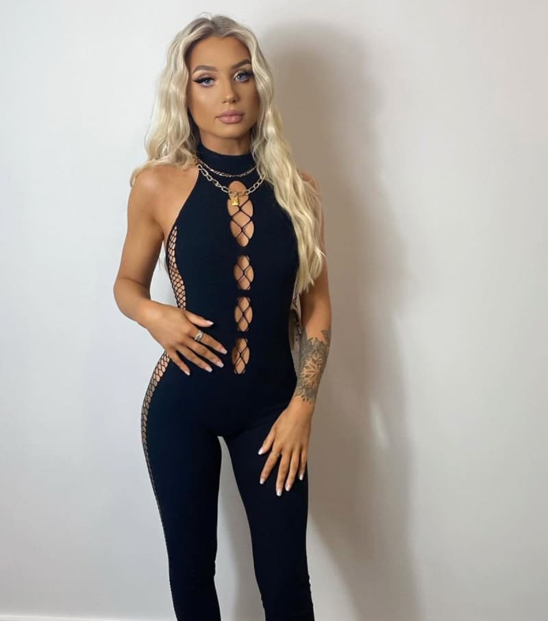 Paige in cool tight outfit