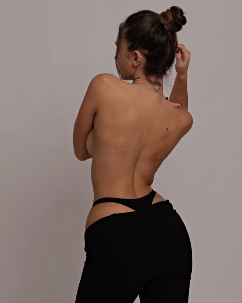 Sexy woman semi nude