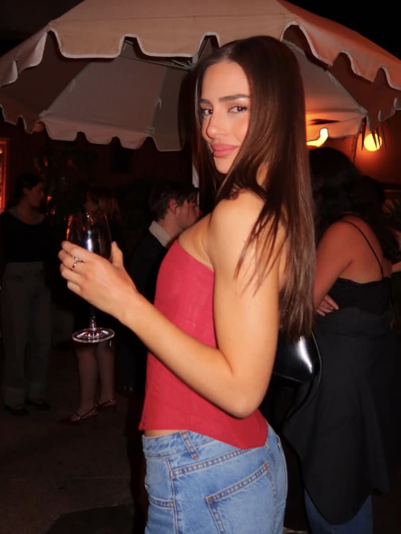Sexy model in tight jeans