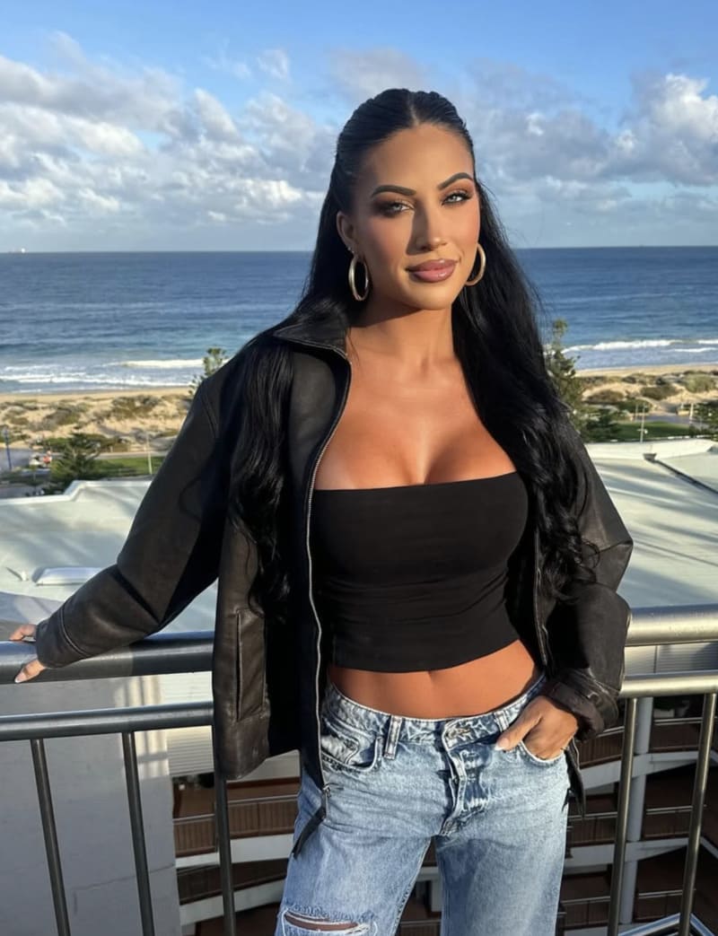 Karissa in sexy black top