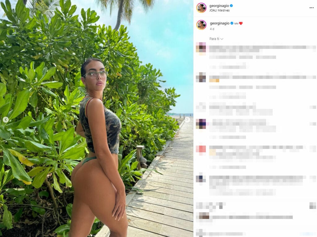 Georgina Rodríguez hace arder las redes.
