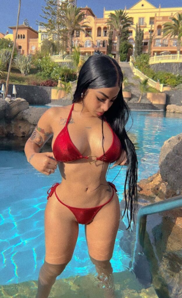 Yailin La Más Viral en bikini tanga.