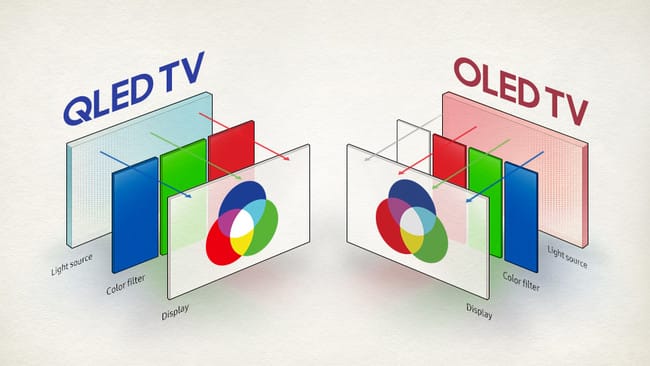tecnologias OLED y QLED