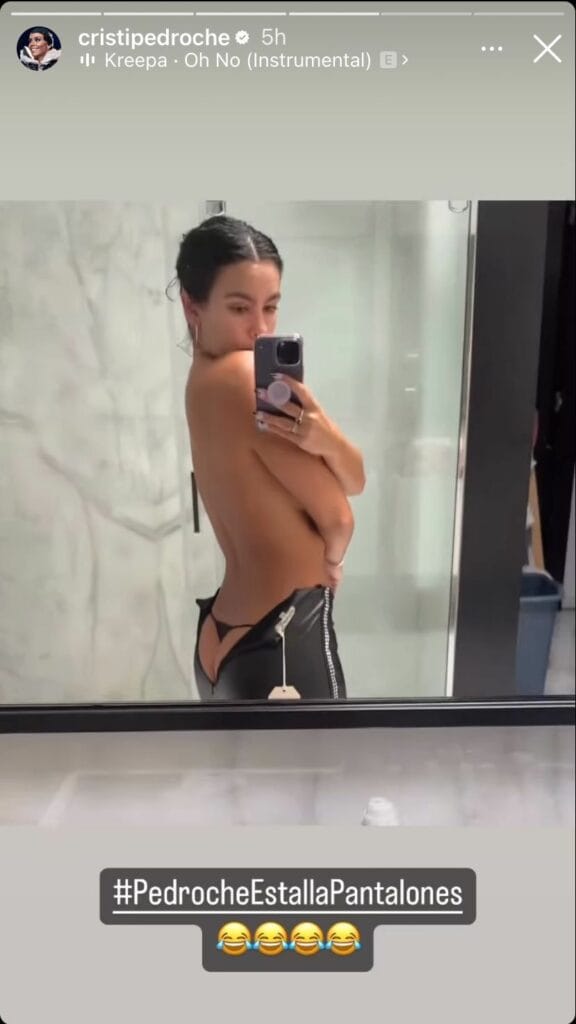 Cristina Pedroche enseñando el tanga.