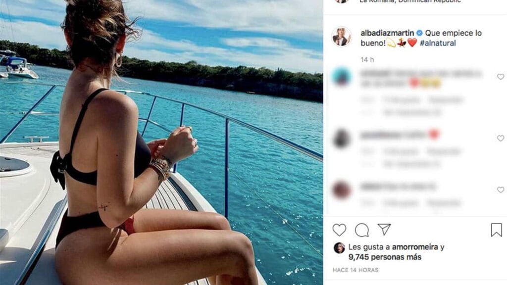 Alba Díaz lenceria