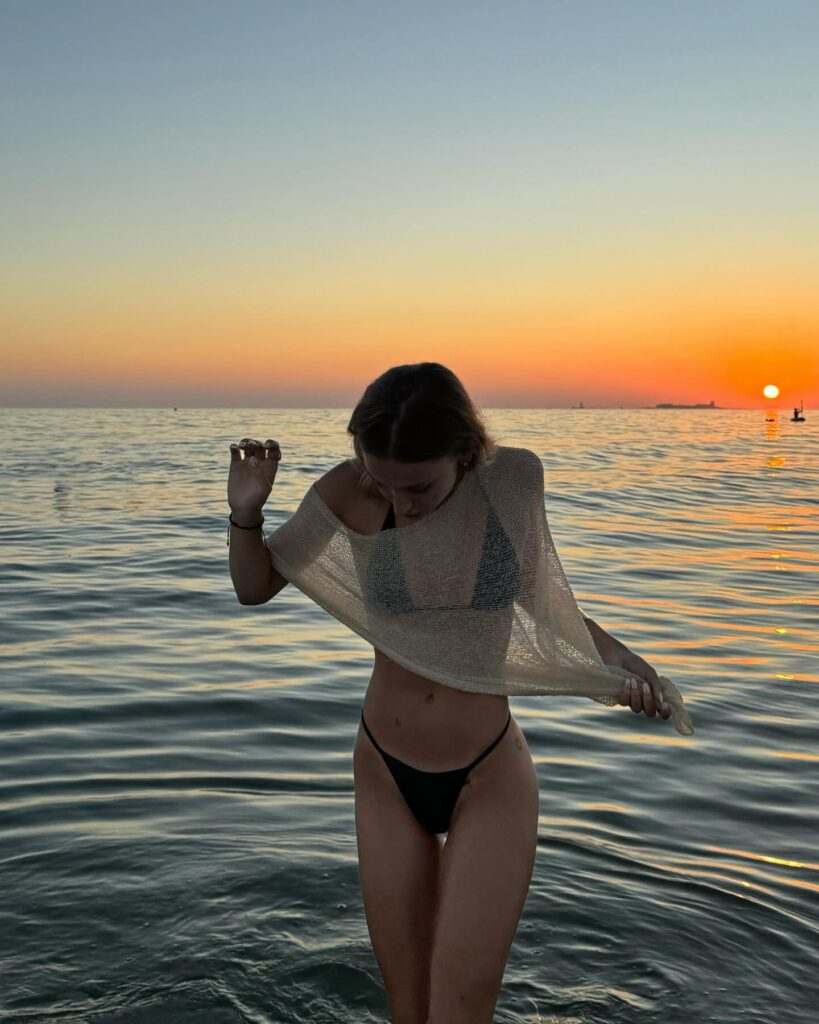 María Riballo micro bikini