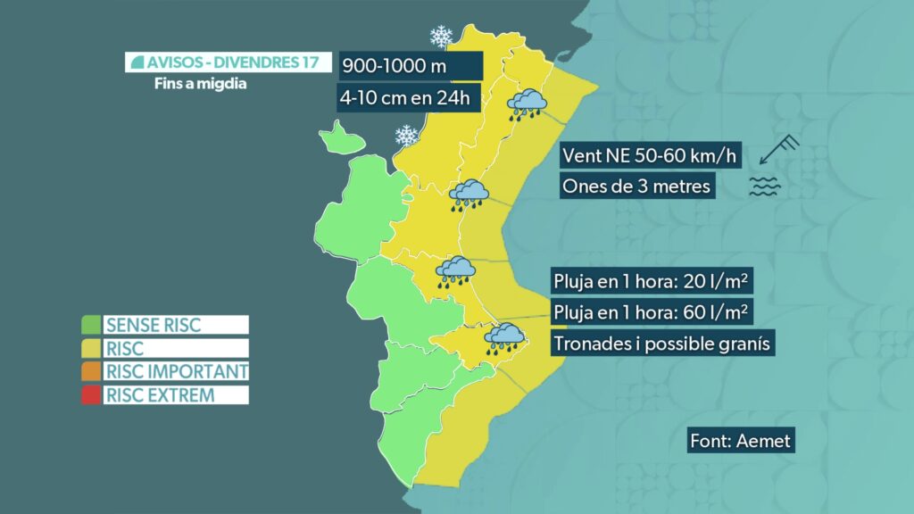 avisos aemet enero 2025