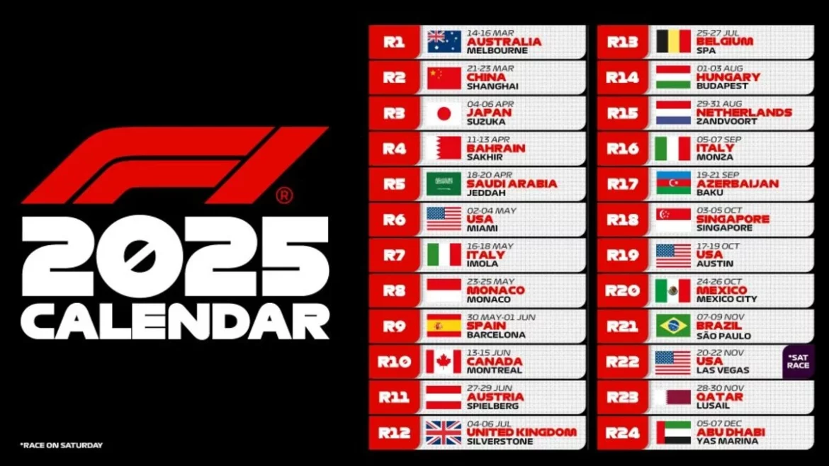 Horario esàñol carreras del Mundial F1 2025