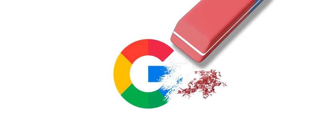 borrar informacion personal de google