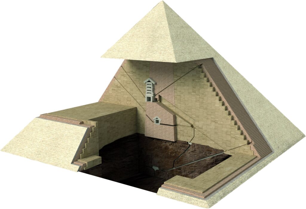 interior piramide keops