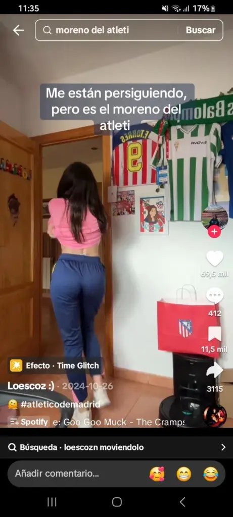 tanga Lorena Escoz culo