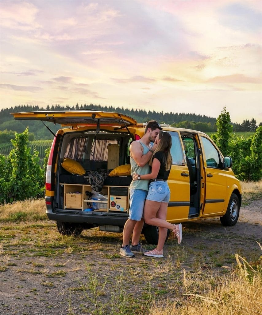 projectvanlife stelletje voor de bus