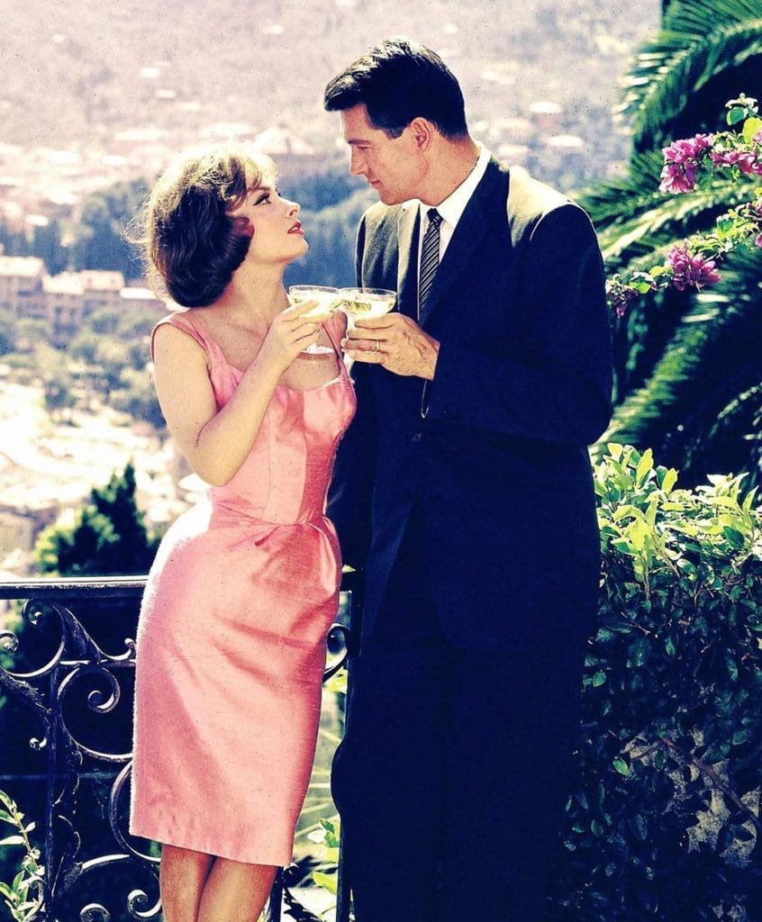 gina lollobrigida met rock hudson; traveling gentleman