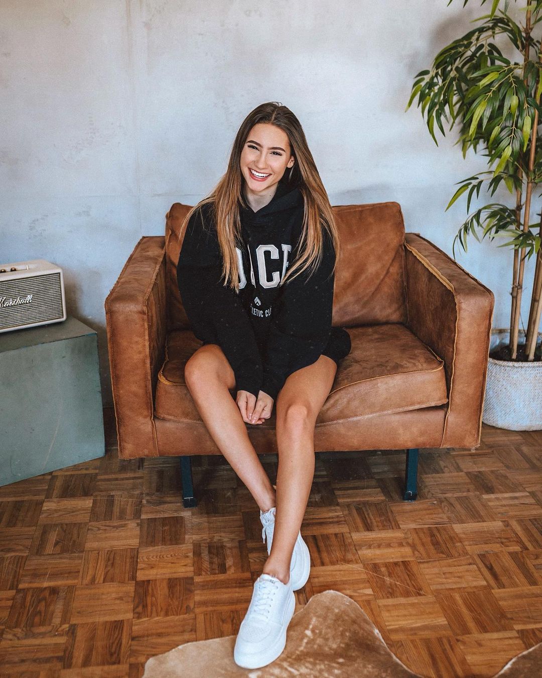 Sophia Chiara op stoel