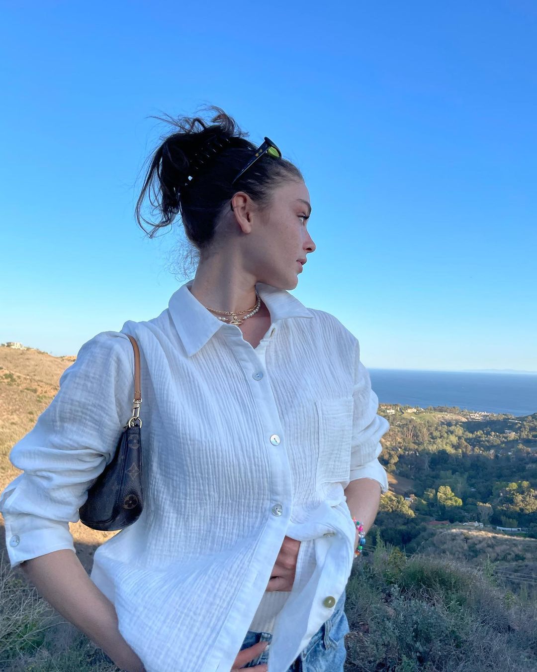 Sydney Melman in blouse