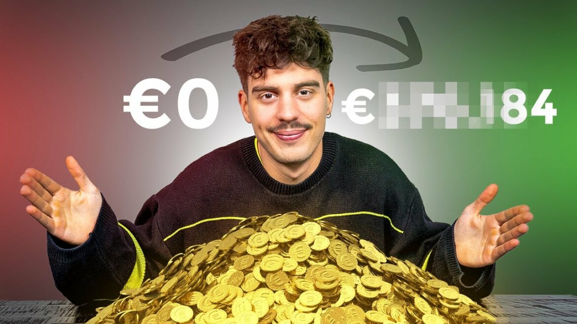 Creffie zit voor een grote stapel met geld