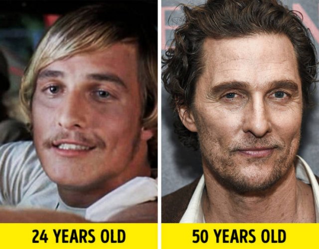 acteurs vroeger en nu Matthew McConaughey