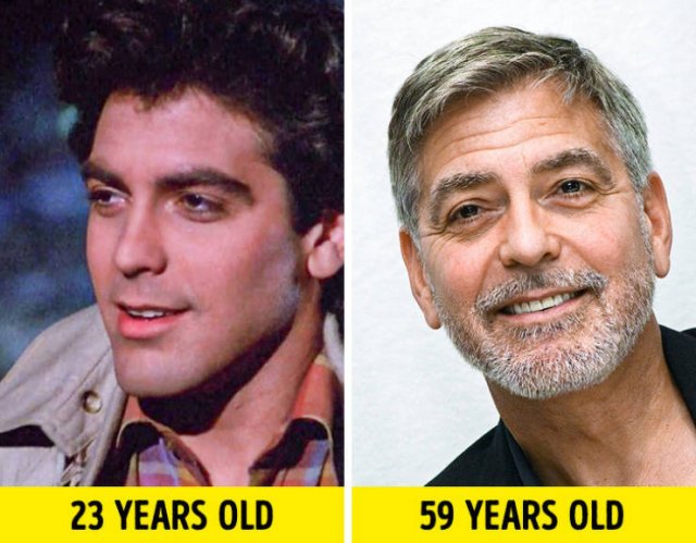 acteurs vroeger en nu George Clooney