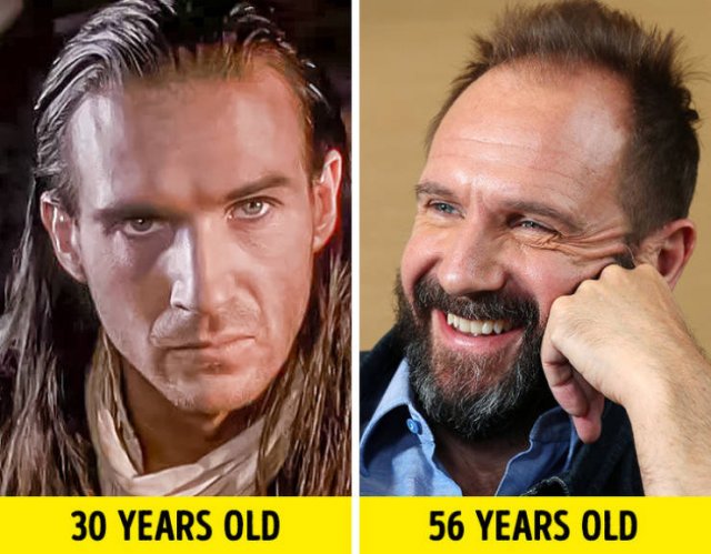 acteurs vroeger en nu Ralph Fiennes