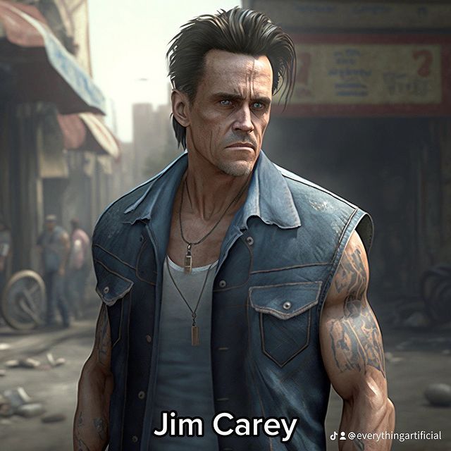 acteurs en gangsters door AI; Jim Carey