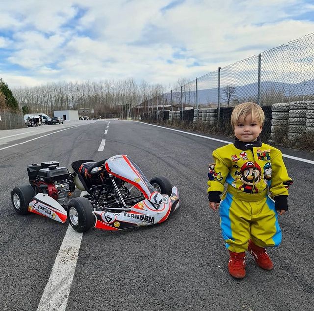Zayn Sofuoglu bij zijn kart