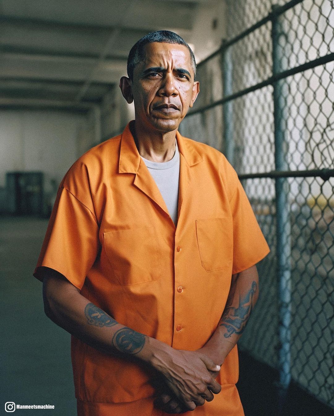 ManMeetsMachine foto van Obama
