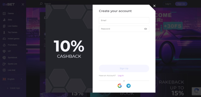 0xbet Registration