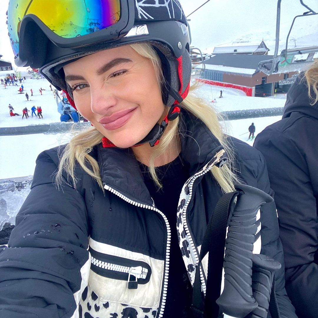 Nørgaard tijdens wintersport